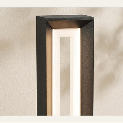 Jasper – Moderne antraciet staande buitenlamp met led-lichtzuil